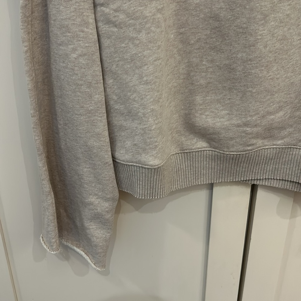 Spiritual Gangster cropped sweatshirt in heathered light tan, size small - Picture 6 of 8